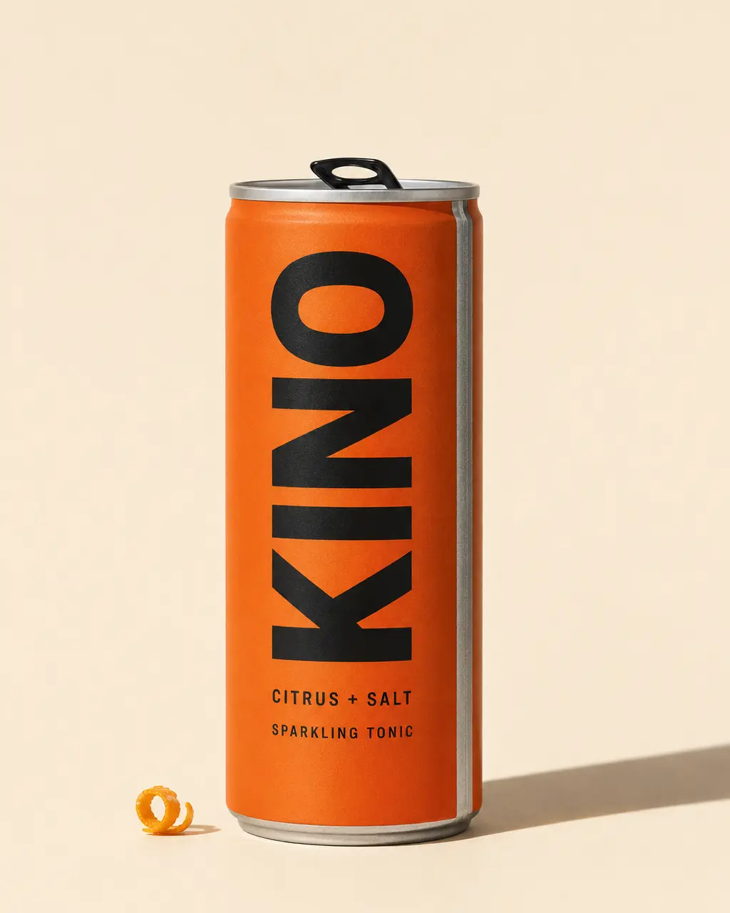 Clean orange KINO Citrus and Salt can product packshot